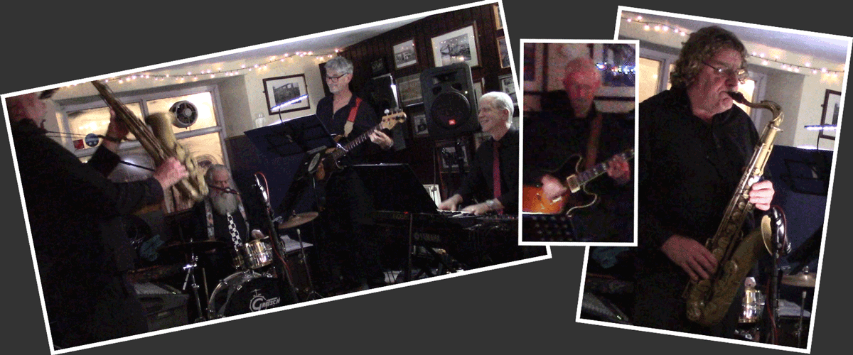 Montage of the band playing live